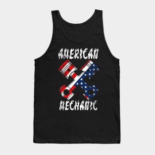 american mechanic t-shirt design Tank Top